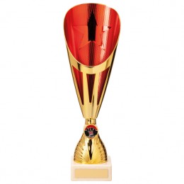 Red and gold cup