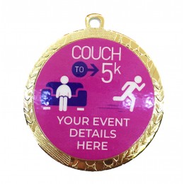 Couch 2 5k Spinning Medal 