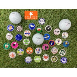 Personalised metal golf ball markers