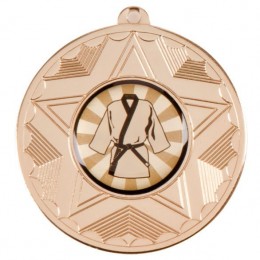 Gold Budget medal with ribbon