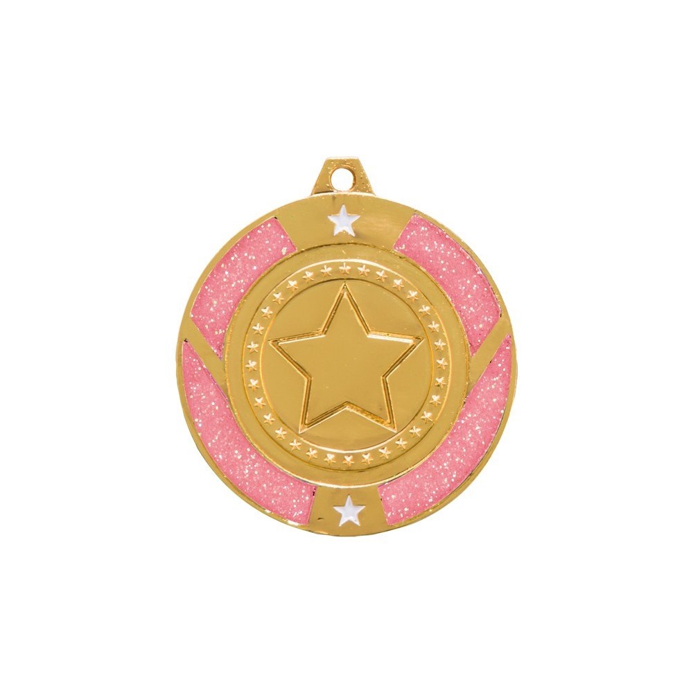 Pink Glitter Dance Star medals