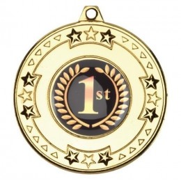 Tri-Star Medal 50mm Gold