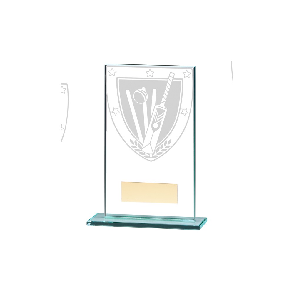 Glass Cricket Trophy